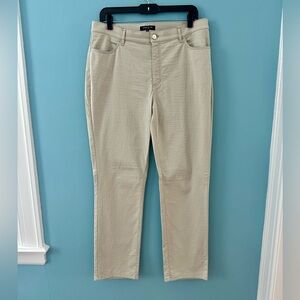 Lafayette 148 New York Snake Textured Khaki Pants size 12